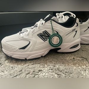 New Balance 530 White Black Leather